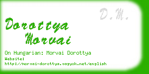 dorottya morvai business card
